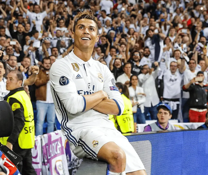 爱游戏体育-C罗在西甲进球时皇马胜率为88%，他在西甲34次戴帽